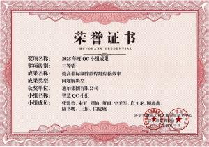 公司榮獲“提高高壓電纜頭一次制作合格率”市級QC成果三等獎